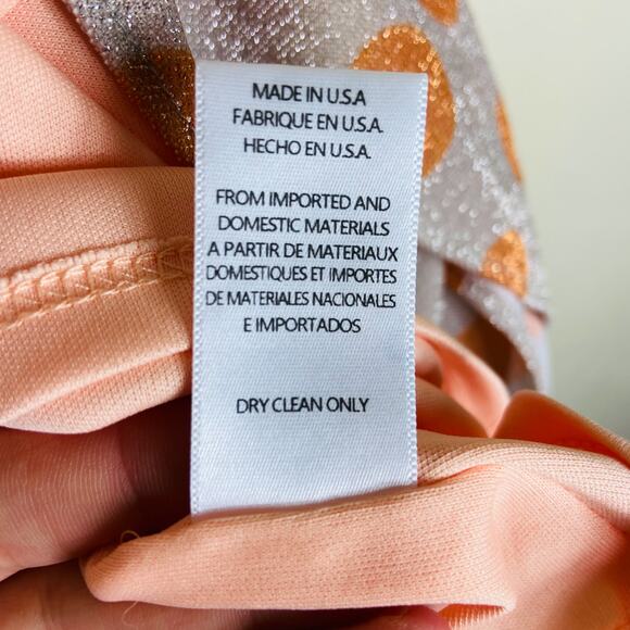 Anthropologie Eva Franco Sweetwater Wrap Top Size S Metallic Silver Polka Dot - Picture 12 of 14